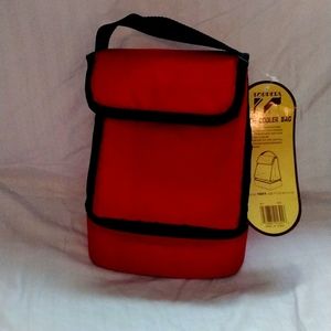 Toppers Lunch / Cooler Bag. Red w Foam Insultion